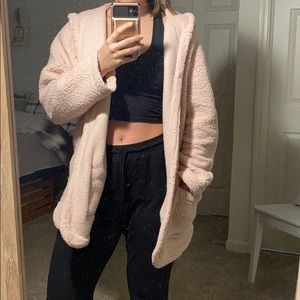 Old navy XL light pink Sherpa teddy